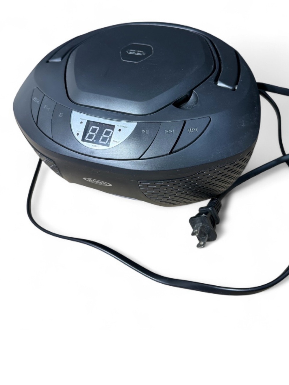 Jensen CD-475 Portable CD Player AM/FM Stereo Radio Boombox Black AUX In  Tested